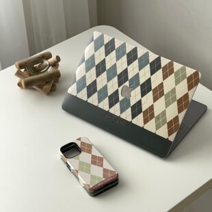 APEEL STUDIO 原创拼接菱格透明保护壳适用苹果笔记本Air13寸15寸