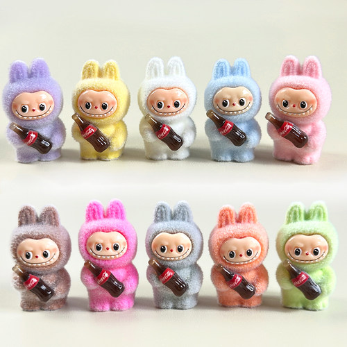 可爱萌粒拉布布公仔桌面摆件盲袋