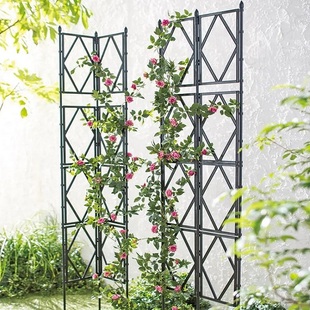 花园花架月季藤架铁线莲藤蔓支架攀爬屏风架户外栅栏网格架可拼接