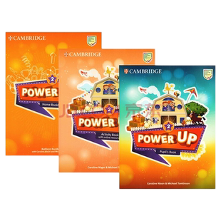 现货 剑桥小学英语课程英式英语Power Up 2级 学生书+练习册+账号+家庭手册 剑桥少儿英语官方备考教材 原版进口