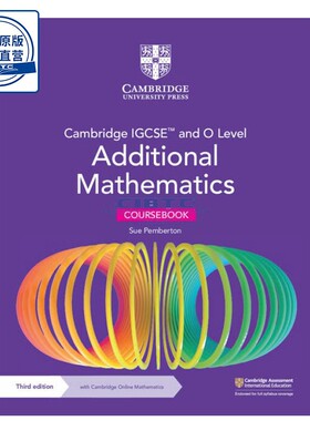 现货 学生书带在线数学Cambridge IGCSE and O Level Additional Mathematics Coursebook with Cambridge Online Mathematics
