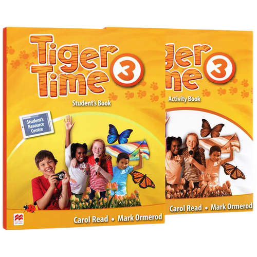 套装 进口原版 现货 麦克米伦小学英语教材 Tiger Time 3级 学生用书+练习册 送答案音频