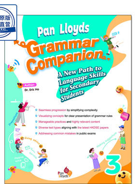 现货香港教材 初中英语语法3 Pan Lloyds Grammar Companion for Secondary Students 3-9789888817542