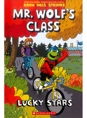 老狼先生的教室3 Mr WolfS Class3 Lucky Stars 儿童桥梁章节书 爆笑校园趣事 全彩漫画绘本儿童文学 英文原版
