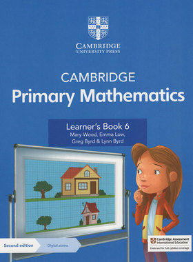 剑桥国际小学数学课程第二版Cambridge Primary Mathematics Learner's Book 6级学生书(含学习账号) 少儿英语教材英文原版进口书
