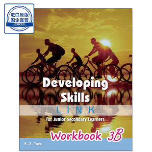 现货香港教材 初中英语练习册3B Developing Skills: Link for Junior Secondary Learners Workbook 3B (2017 Ed.)-9789888450794