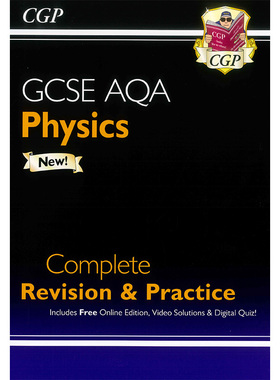 现货 New GCSE Physics AQA Complete Revision & Practice includes Online Ed, Videos & Quizzes