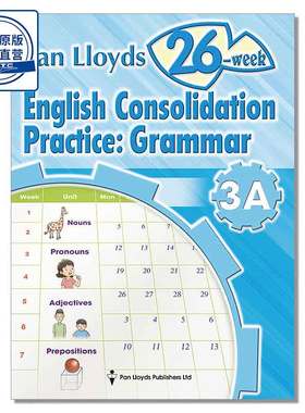 香港小学英语26周训练Pan Lloyds 26-week English Consolidation Practice: Grammar (3A)乐思出版社9789888116140
