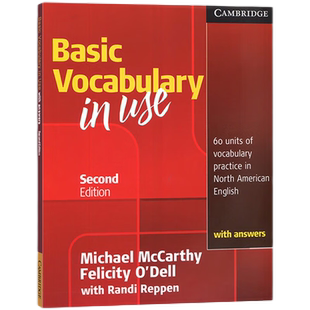 现货 进口英文原版 剑桥初级词汇 美式英语 第二版 Vocabulary in Use 初级 学生用书带答案