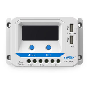 VS1024AU 10A 12V 24V Viewstar太阳能充放电控制器液晶显示USB