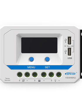 VS3048AU 30A 12V 24V 36V 48V Viewstar太阳能充放电控制器液晶