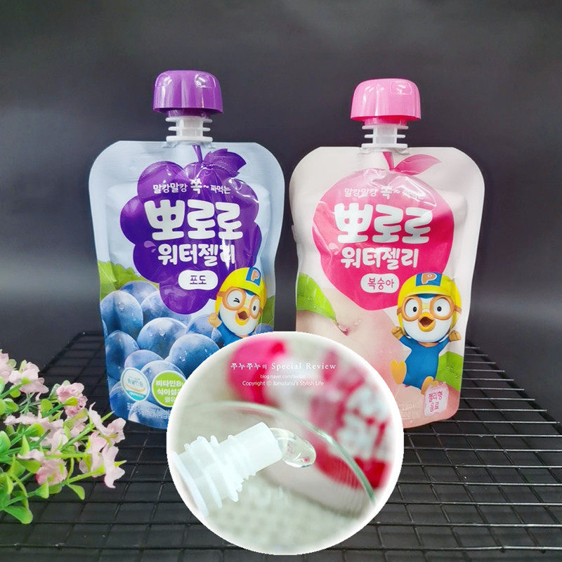 儿童宝宝果汁果冻进口啵乐乐可吸果肉果冻蓝莓味水蜜桃味啫喱零食