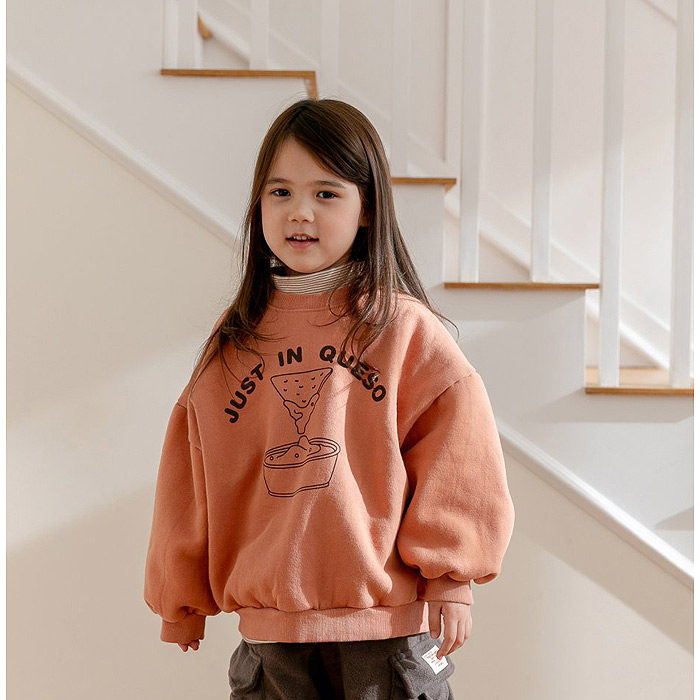 韩国童装代购Apfel男女孩中大童2025冬季新款儿童保暖抓绒卫衣