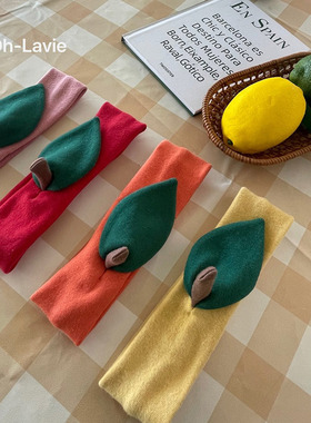 韩国儿童发饰代购2026春ohlavie女童百搭婴幼童可爱水果绿叶发带