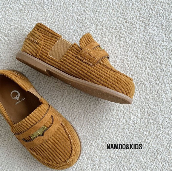 25秋韩国童鞋代购春新款NAMOO男女孩时尚中性款儿童一脚蹬休闲鞋