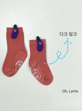 韩国儿童袜子代购ohlavie春秋2025新款男女孩百搭立体水果宝宝袜