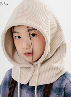 韩国儿童帽子代购2025冬款bucketlist男女孩中大童时尚保暖包头帽