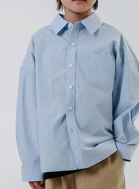 韩国进口童装代购2026春季新款bucketlist男女孩时尚中大童衬衫