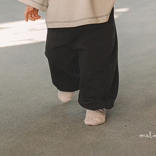 韩国童装代购2026春款melmel男女孩宝宝百搭时尚儿童束脚休闲卫裤