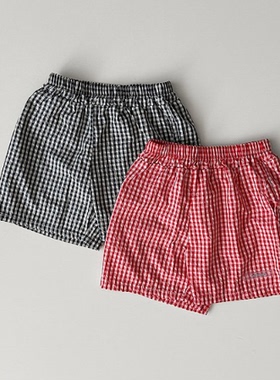 【韩国代购】童装2026夏新款onu男女孩时尚宝宝百搭休闲格子短裤
