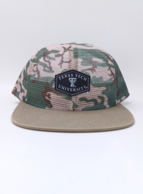 Texas Tech mesh trucker hat 美国德州理工突袭者迷彩全网货车帽