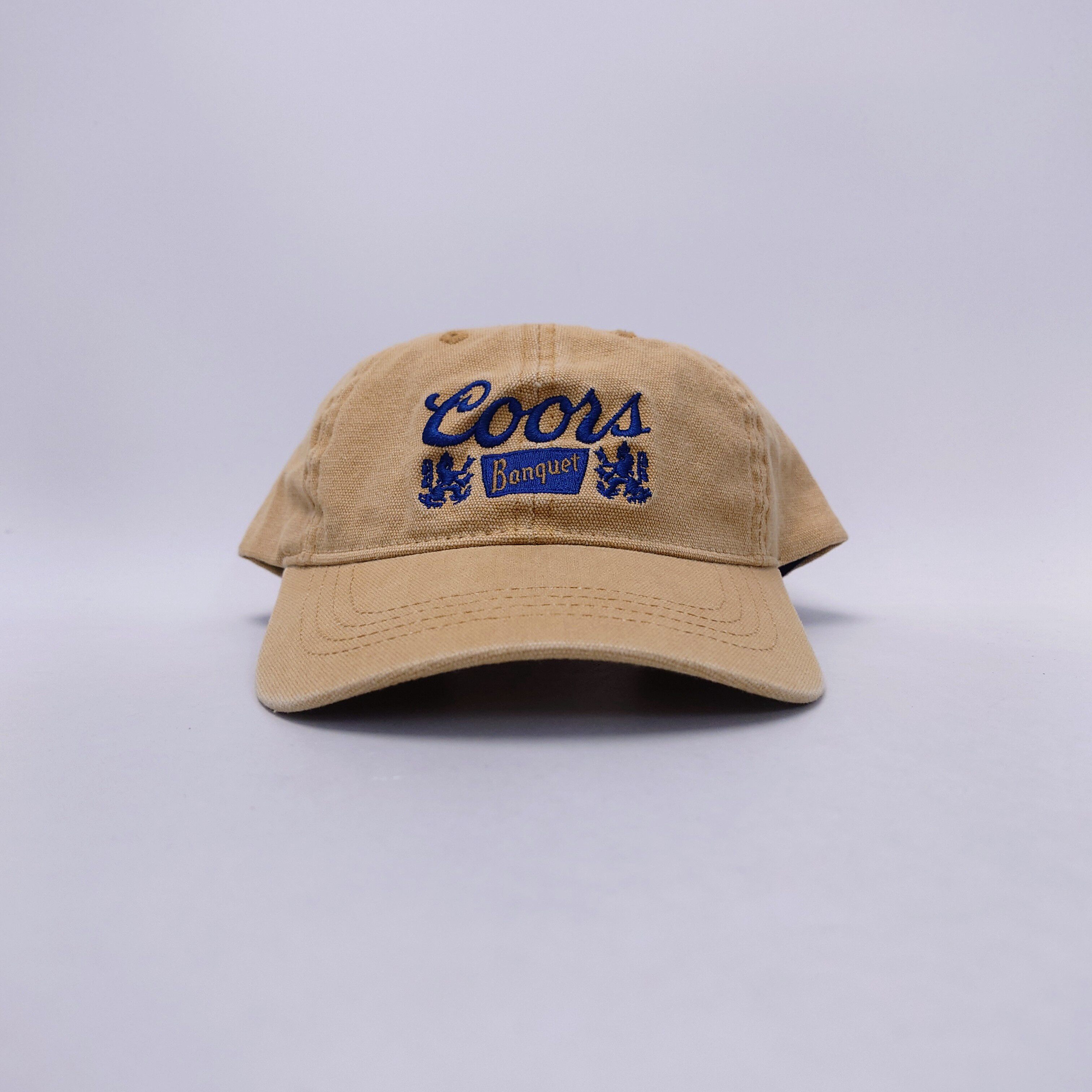 Coors Banquet Beer Dad Hat美国啤酒联名复古老爹棒球帽软顶帆布