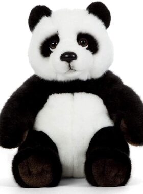 超萌大熊猫毛绒玩具 仿真亚洲熊猫公仔 生日礼物 车载毛绒玩具