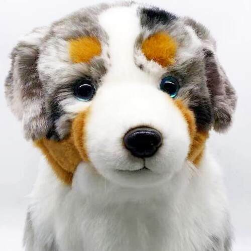 仿真澳牧可爱小狗仿真动物毛绒玩具 牧羊犬公仔