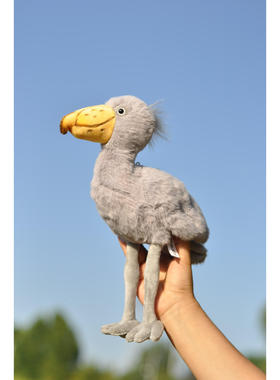 原创-鲸头鹳毛绒公仔玩具仿真动物飞鸟可爱礼物 观鸟纪念品