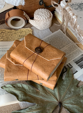 墨下【信封本】m5a7a6复古活页手帐本笔记本子 空白日记本手账本