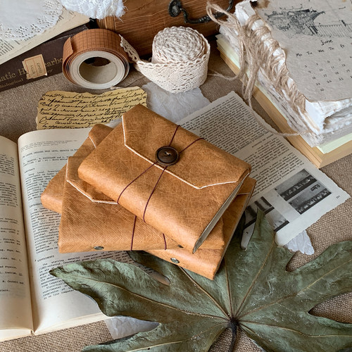 墨下【信封本】m5a7a6复古活页手帐本笔记本子 空白日记本手账本