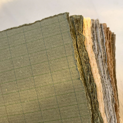 墨下【手撕法文格内页】m5/a6/a7/a5活页手帐本内芯手账彩色替芯