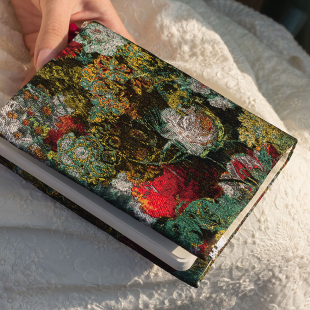 墨下【梦游仙境】复古书衣手帐本 抽象油画笔记本子手账本日记本