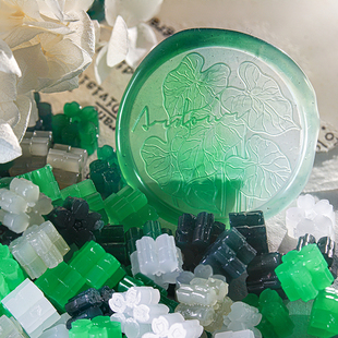 墨下【半透混色】国风半透明玉石蜡火漆蜡蜡粒套装 火漆印章章头