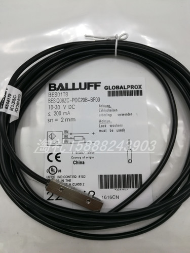 全新巴鲁夫接近开关 BES01T8BES Q08ZC-POC20B-BP03传感器