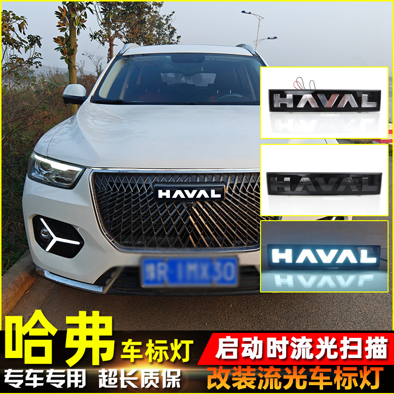 哈弗车型系列改装LED流光车标灯