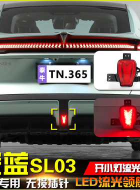 适用于22-23款深蓝SL03领航灯后雾灯改装专用LED刹车警示灯防雾灯