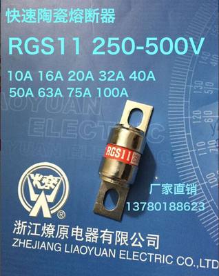 RGS11（6A-80A）燎原电气　快速熔断器熔芯