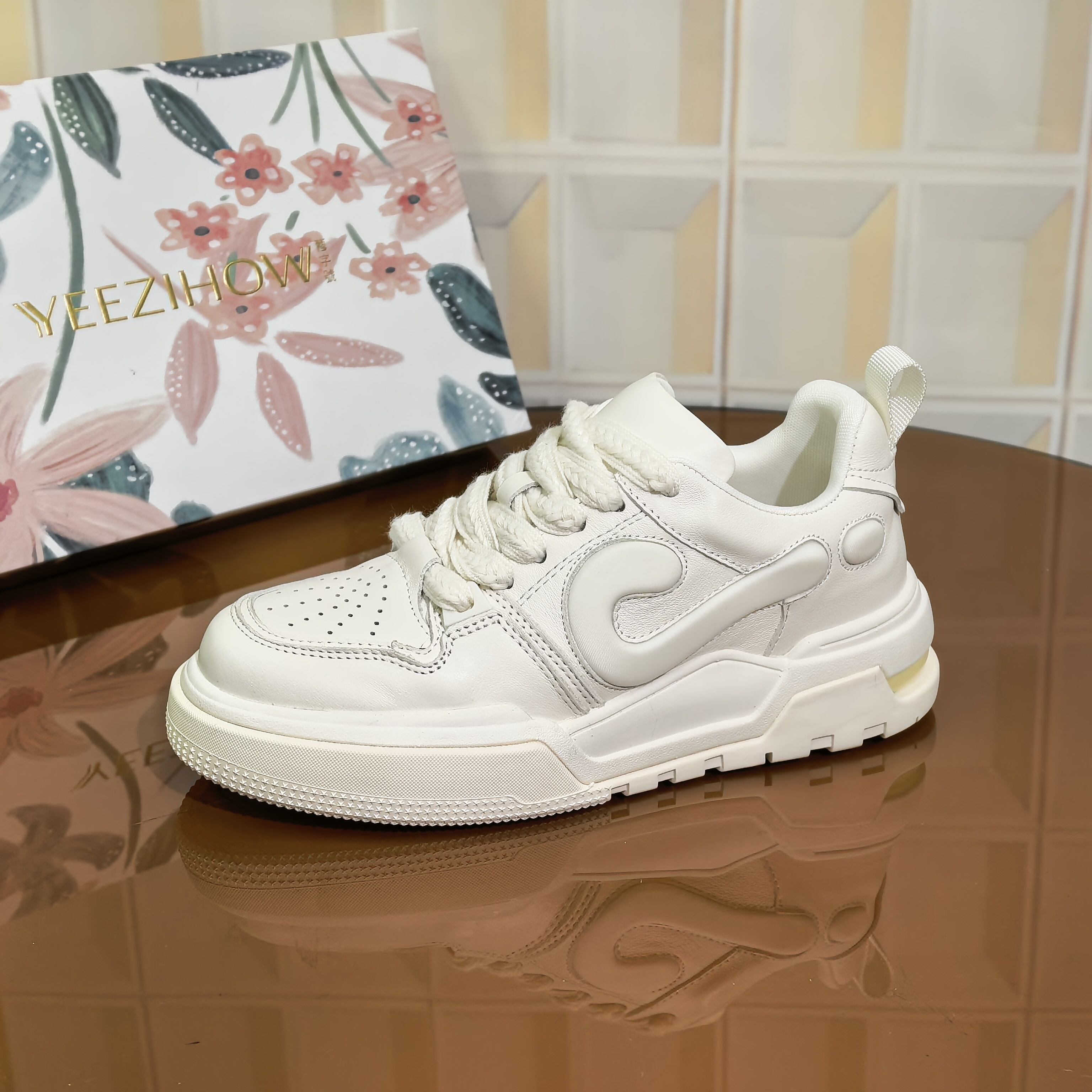 3920/3CM牛皮清仓撤柜断码处理防滑板鞋增高单鞋极简风休闲板鞋女