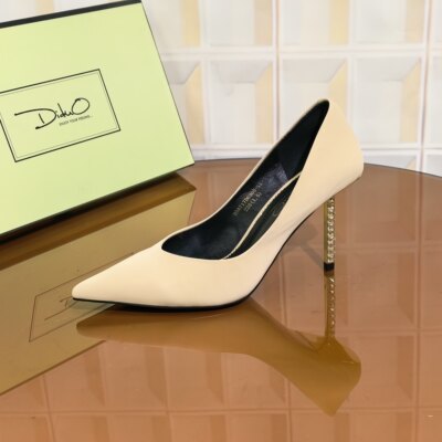 6305/7CM真丝清仓撤柜断码处理时尚百搭细跟尖头女士新款高跟鞋