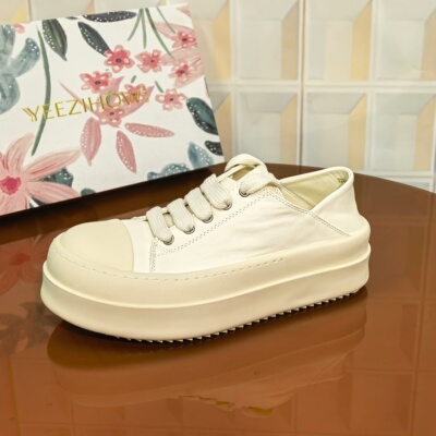 2514/3CM牛皮断码撤柜清仓处理女士青少年低帮松糕底系带小白鞋
