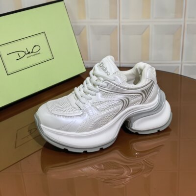 5767/5CM牛皮清仓撤柜断码处理女鞋女款白色时尚百搭女士夏季厚底