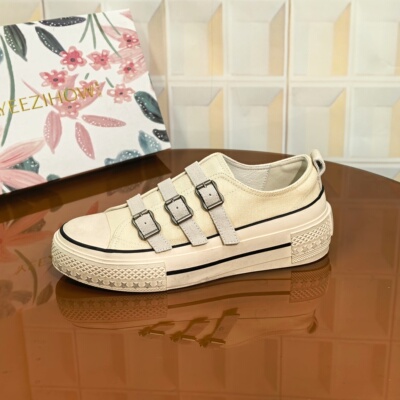 8597/4CM牛皮断码撤柜清仓处理系带女鞋子网面韩版小白鞋帆布鞋子