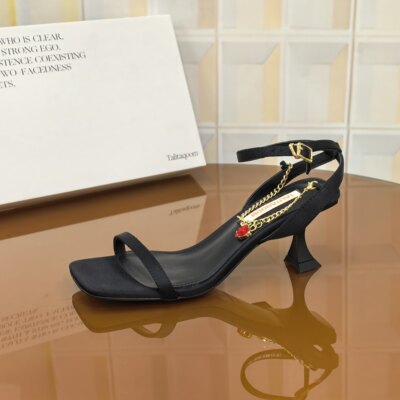 7051/4CM单鞋清仓撤柜断码处理法式一字带裸粉色高跟鞋细跟高跟鞋