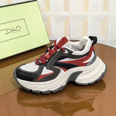 2737/5CM牛皮清仓撤柜断码处理女士时尚百搭夏季透气厚底网老爹鞋