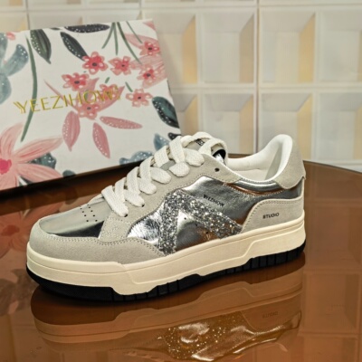 9974/3CM牛皮断码撤柜清仓处理透气春季做旧女鞋夏天休闲板鞋百搭