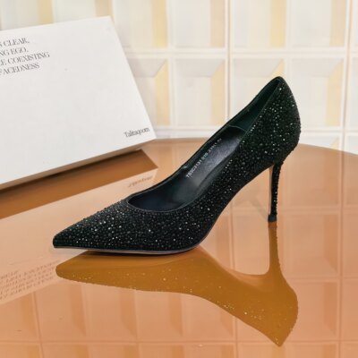 3131/7CM宴会清仓撤柜断码处理胶粘四季通用高跟鞋性感细跟高跟鞋