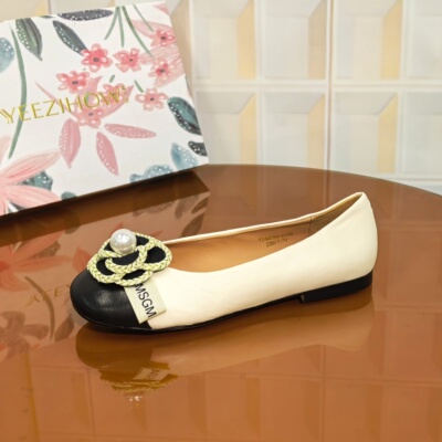 8155/2CM羊皮断码撤柜清仓处理浅口透气平底鞋常规款单鞋女士休闲