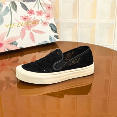 9187/3CM蕾丝网断码撤柜清仓处理高跟透气网面布鞋休闲民族风蕾丝