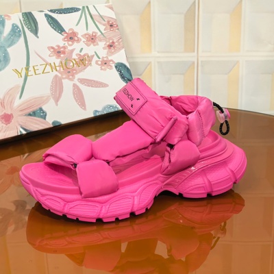 4005/5CM鞋子清仓撤柜断码处理时尚休闲沙滩鞋凉拖鞋外穿防水台坡